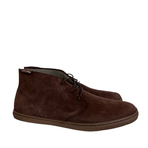 Cole Haan Pinch Maine Suede Leather Chukka Boots Mens US 11 Brown Classic NWOB - Picture 1 of 9